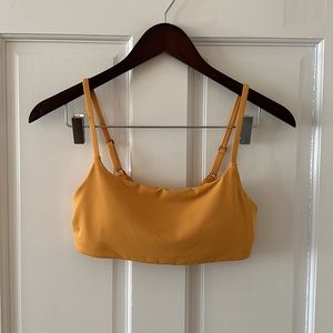 Athleta Golden Yellow Two Piece Bathing Suit, size S